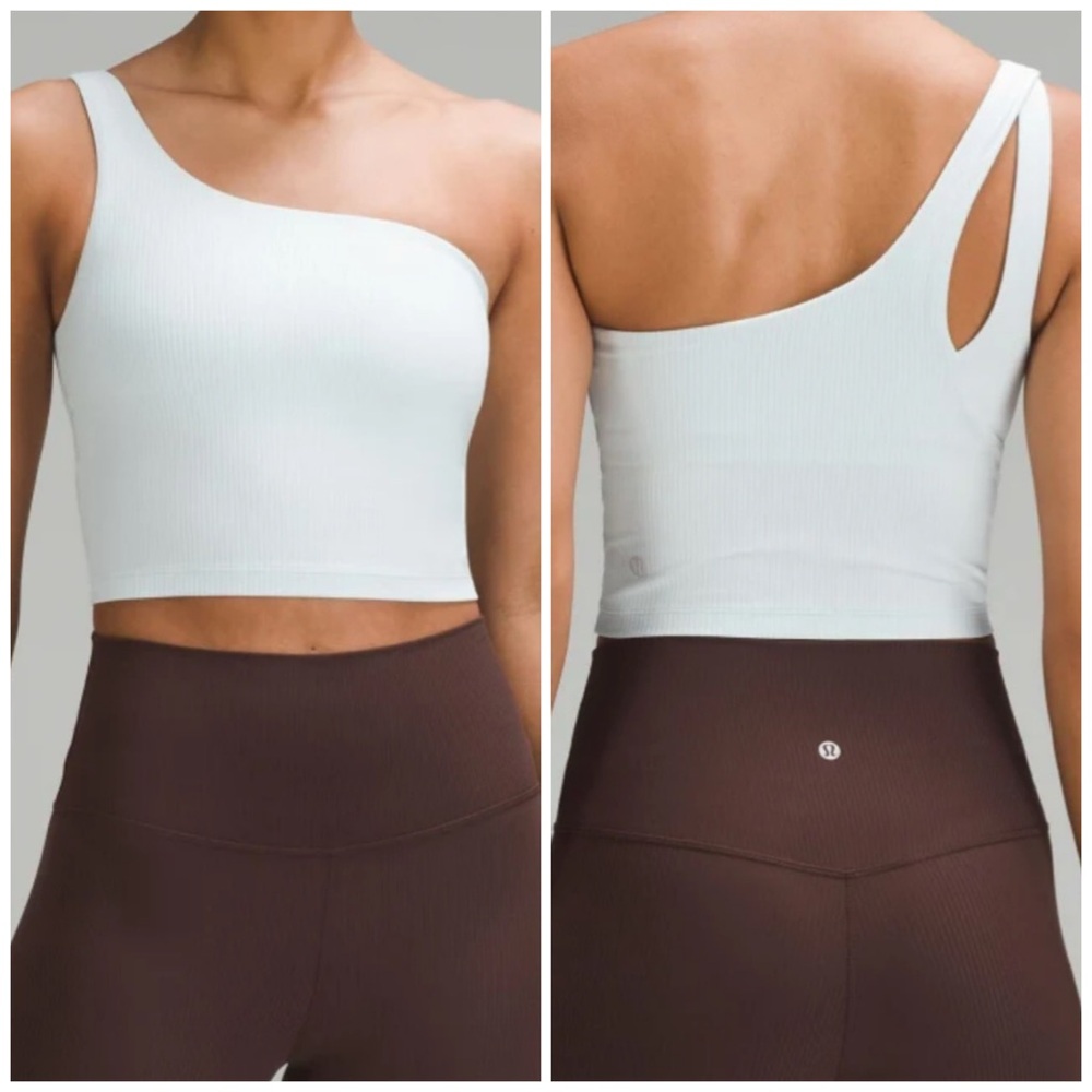 Lululemon athletica White One-Shoulder Tank Top